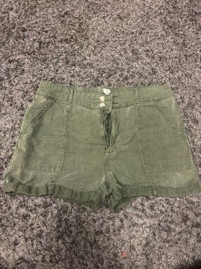 Joie Linen Blend Utility Shorts - Size 12